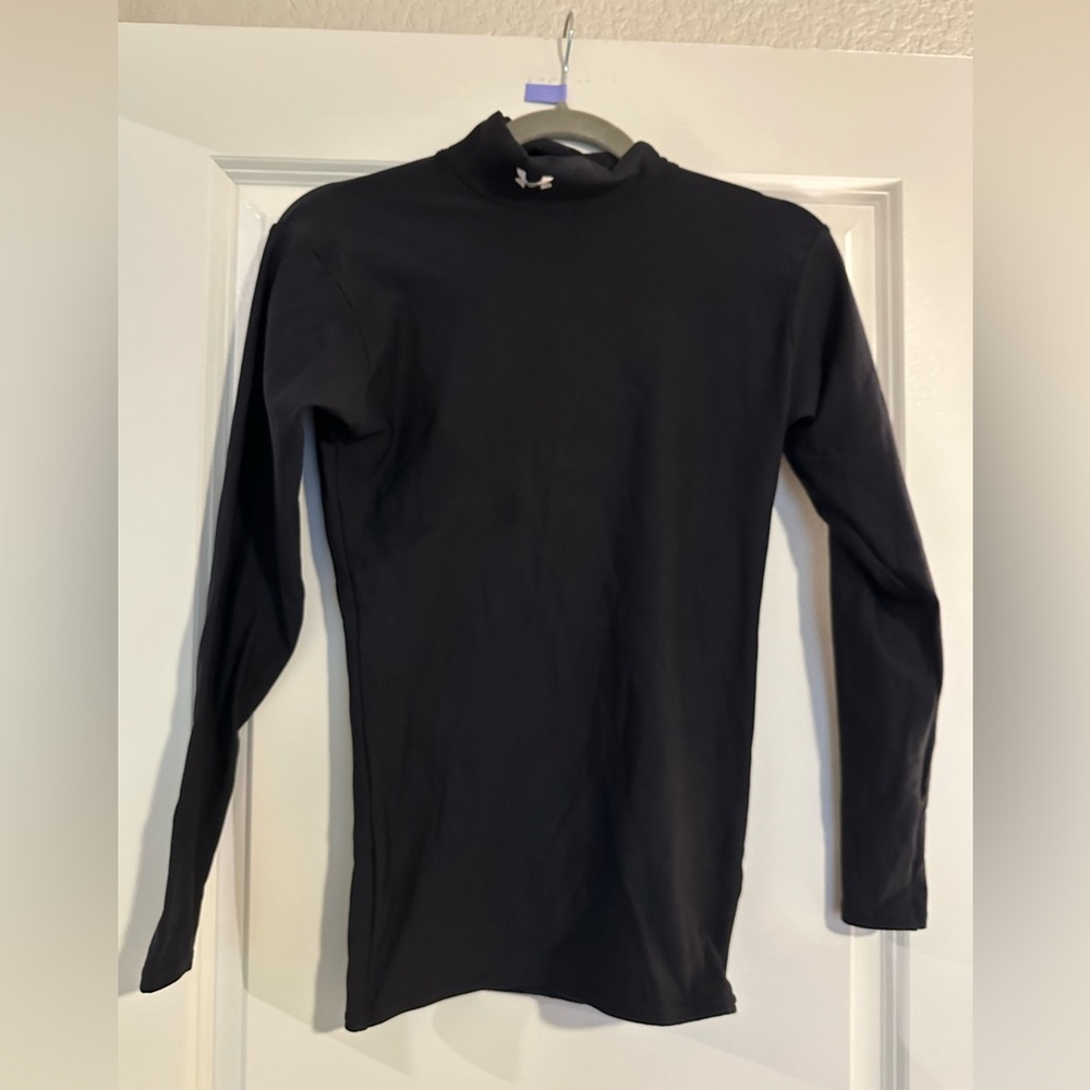 Mens Black Under Armour Cold Gear Long Sleeve Top